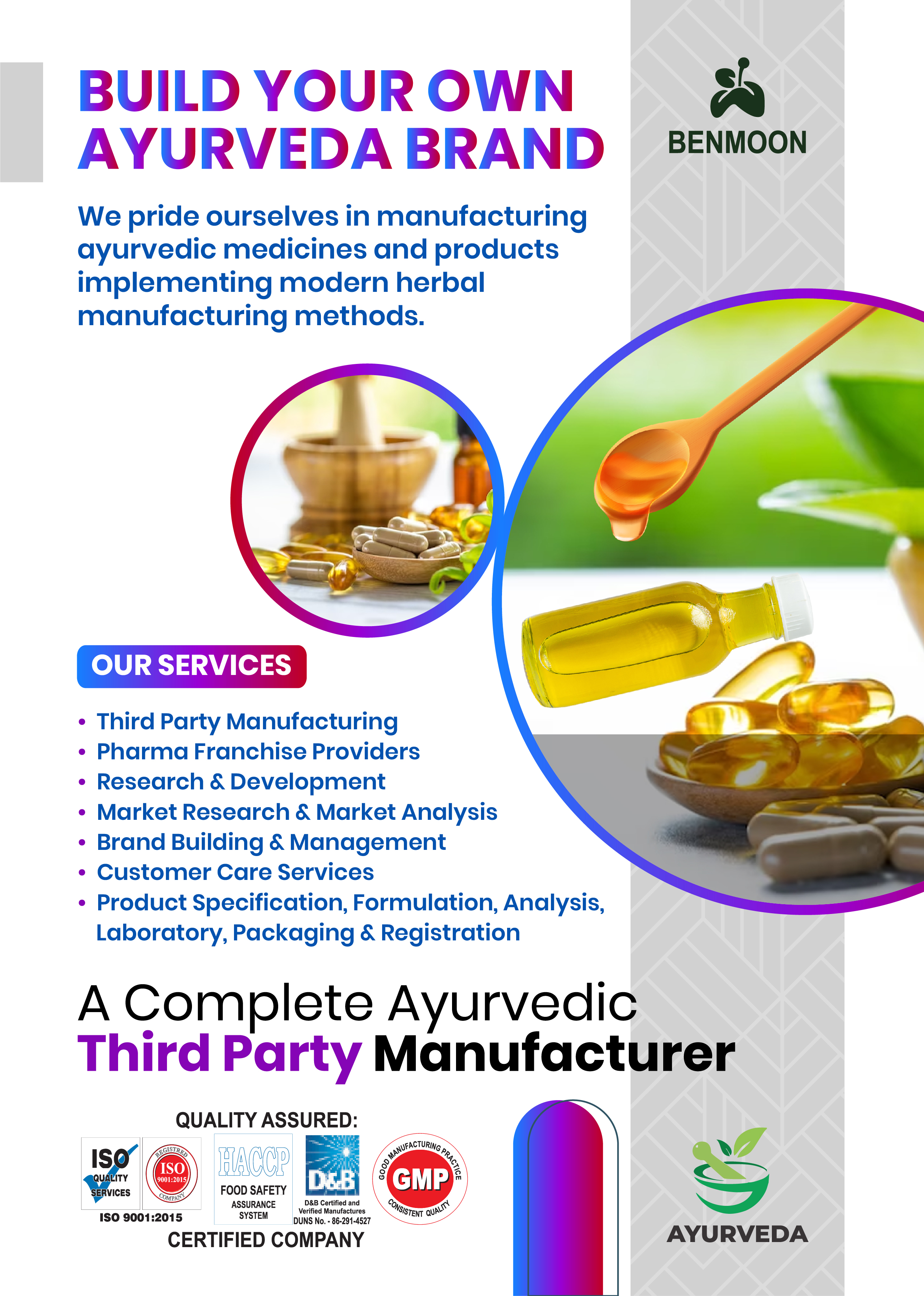 Ayurvedic & Herbal Products/Medicines Third Party Manufacturing