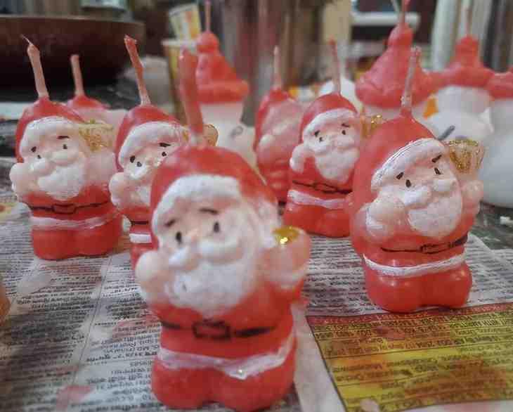Santa Claus Candle