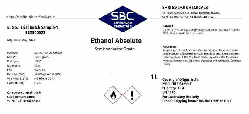 Ethanol Absolute Semiconductor Grade