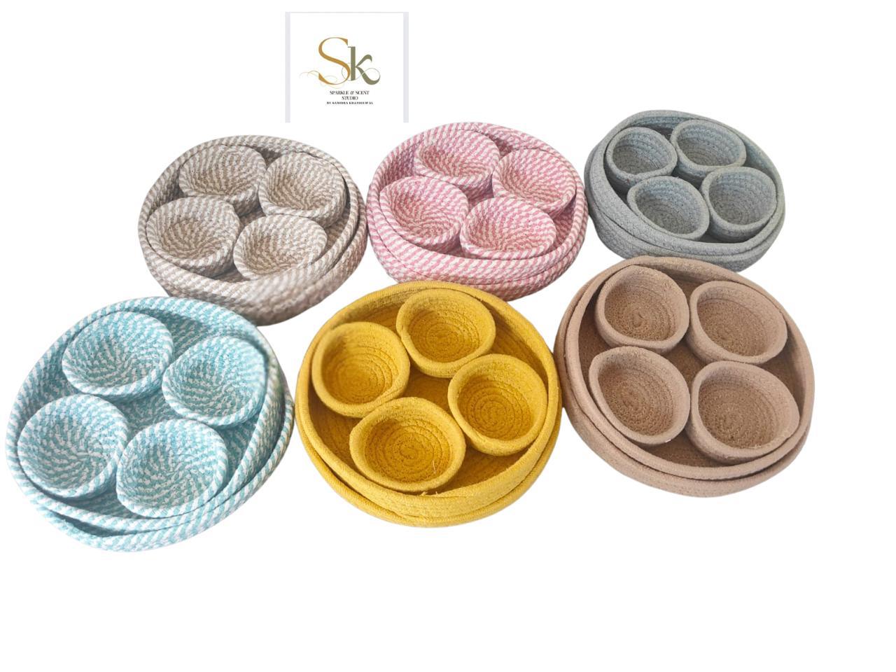 Handemade Cotton Dry Fruit Tray