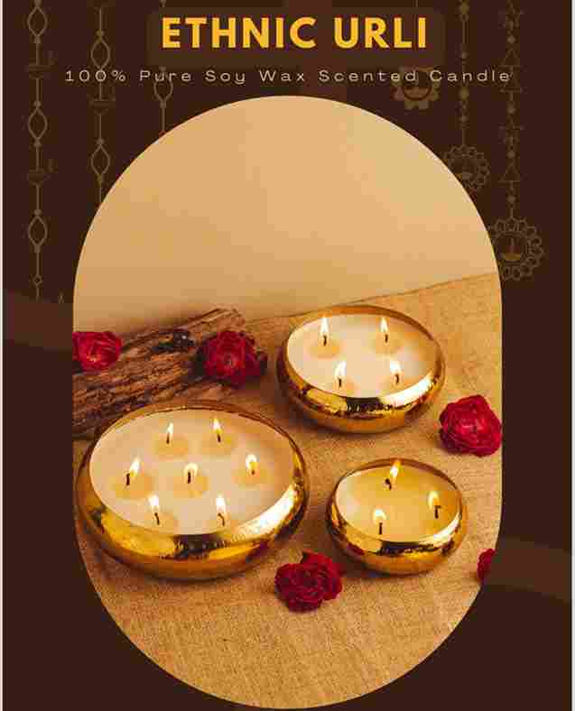 Ethnic Urli Candle