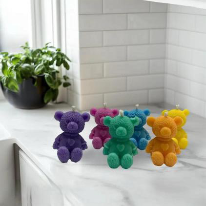 Teddy Shape Candle