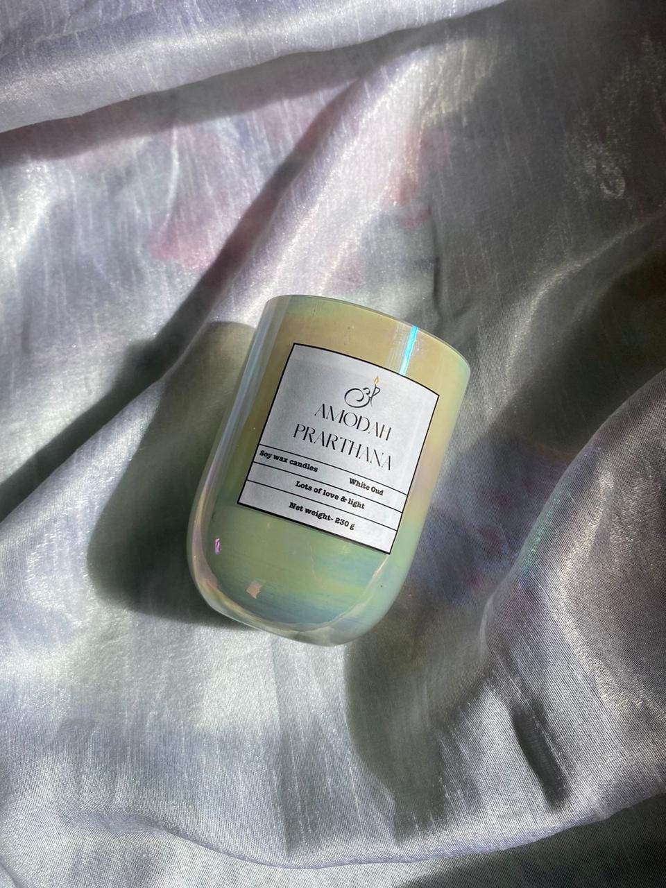 Holographic Ivory Jar Candle