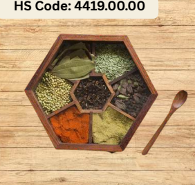 WOODEN SPICE BOX