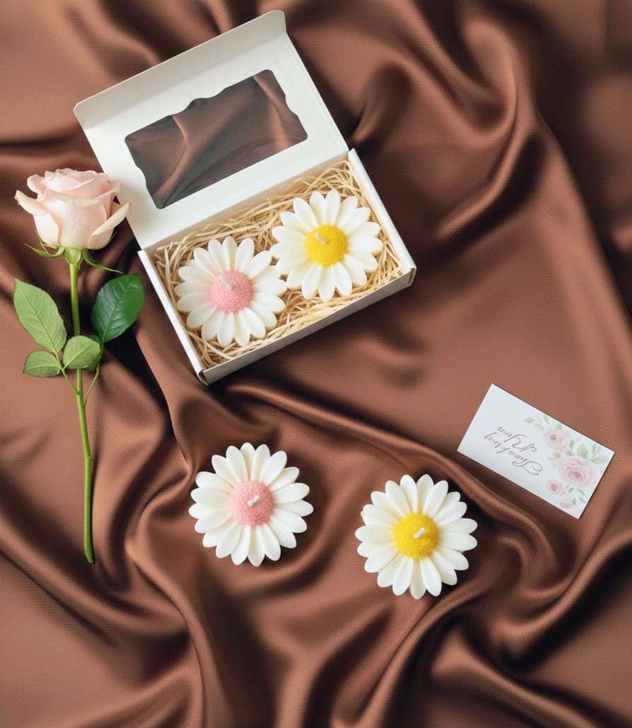 Scented Daisy Flower Candles