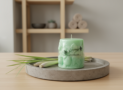 Scented Bear Pillar Candles