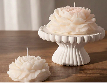 Scented Peony Flower Candle