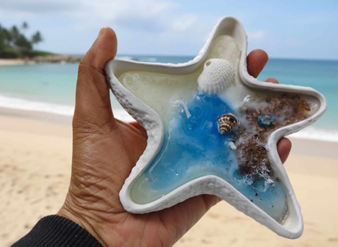 Ocean Theme Star Fish Candle