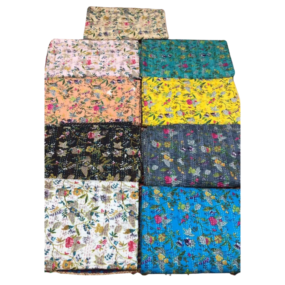 Kantha Bedcover Quilt