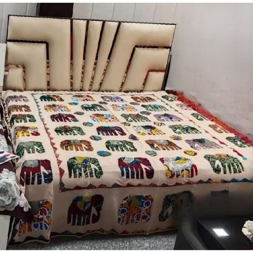 Elephant Apllique Bedsheet