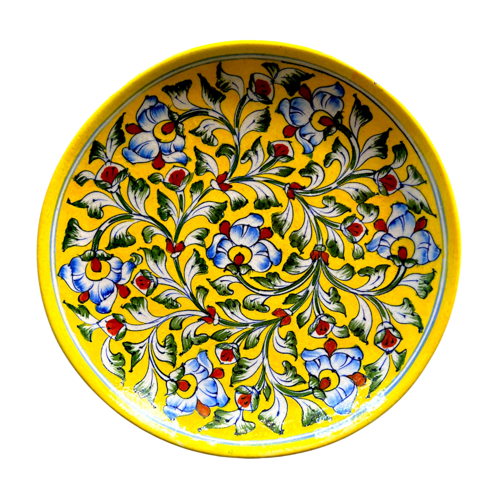 Blue Pottery Plate