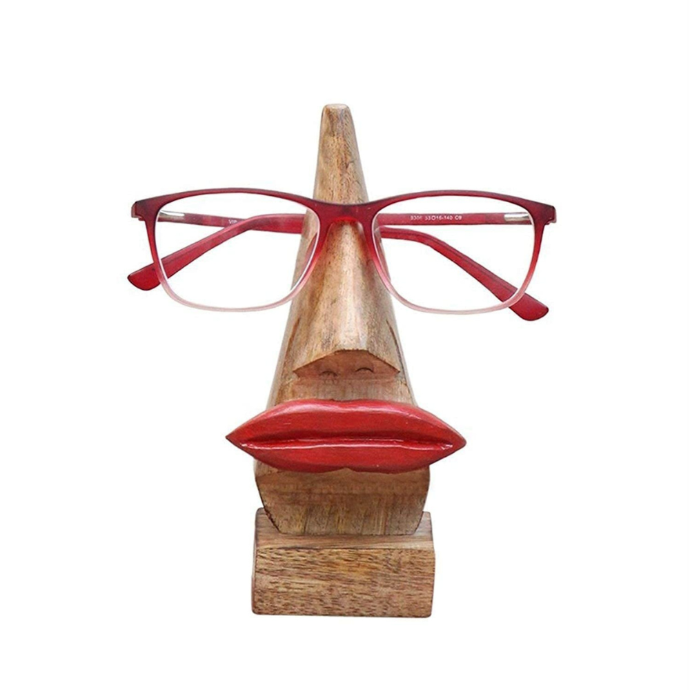 Wooden Round Shaped Specs Holder