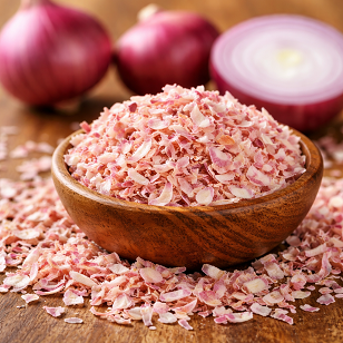 Dehydrated Pink Onion Flakes