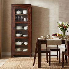 WOODEN CROCKERY UNIT 