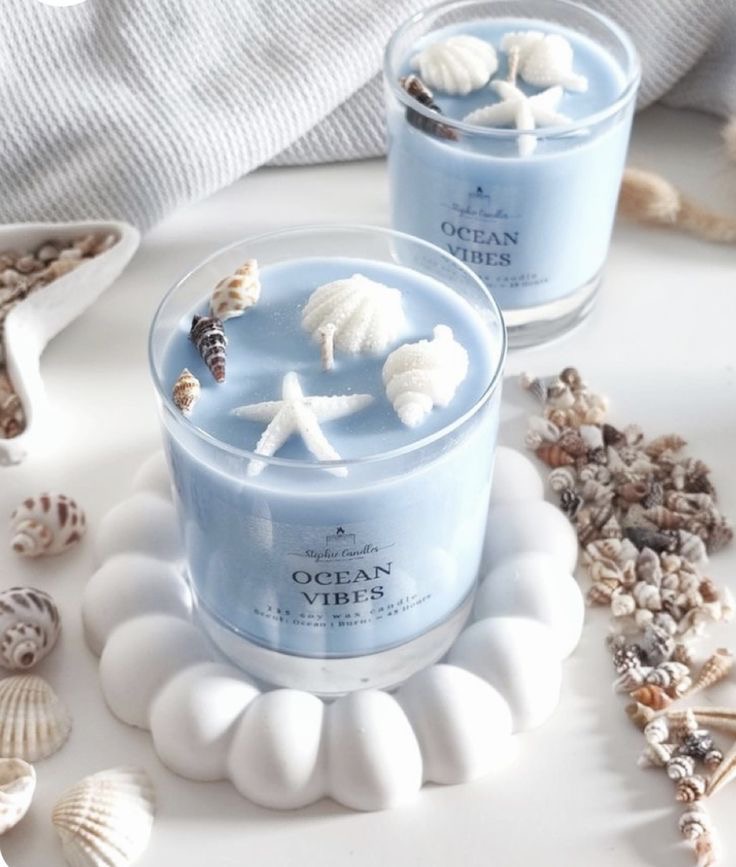 Ocean Vibes Sea Shell Candle