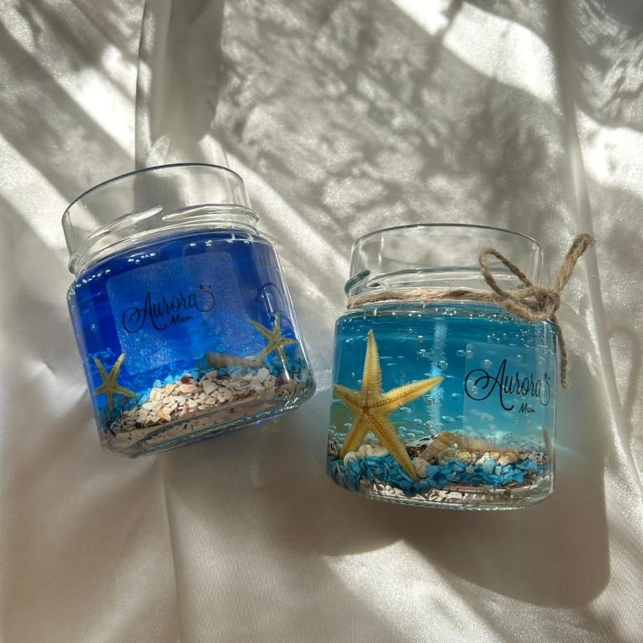 Twin Star Fish Candle