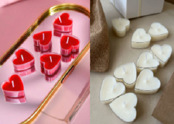 Red Heart Polycarbonate Candle
