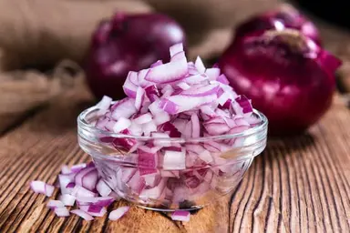 Red onion minced