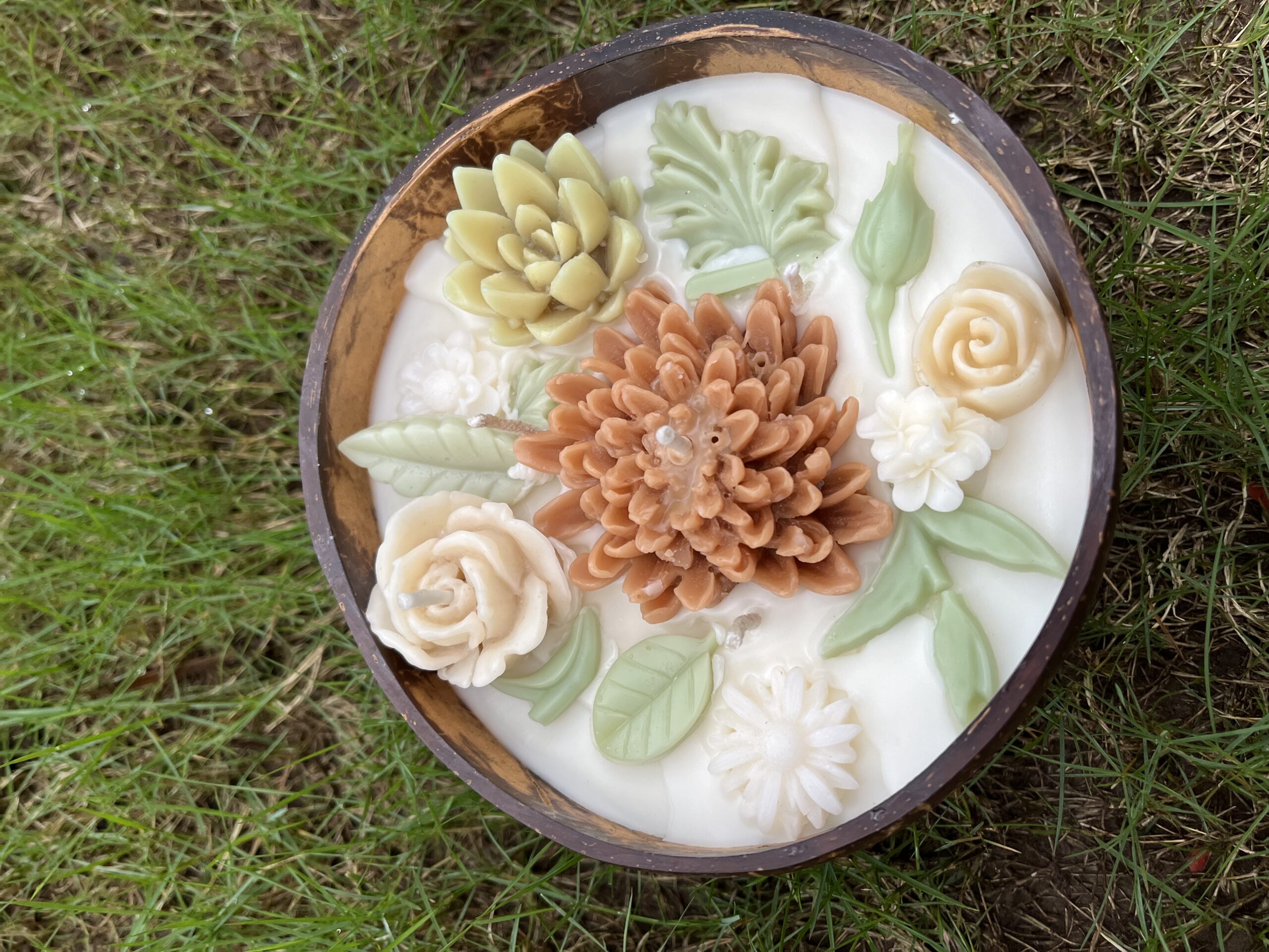 Home Creation Coconut Shell Candle