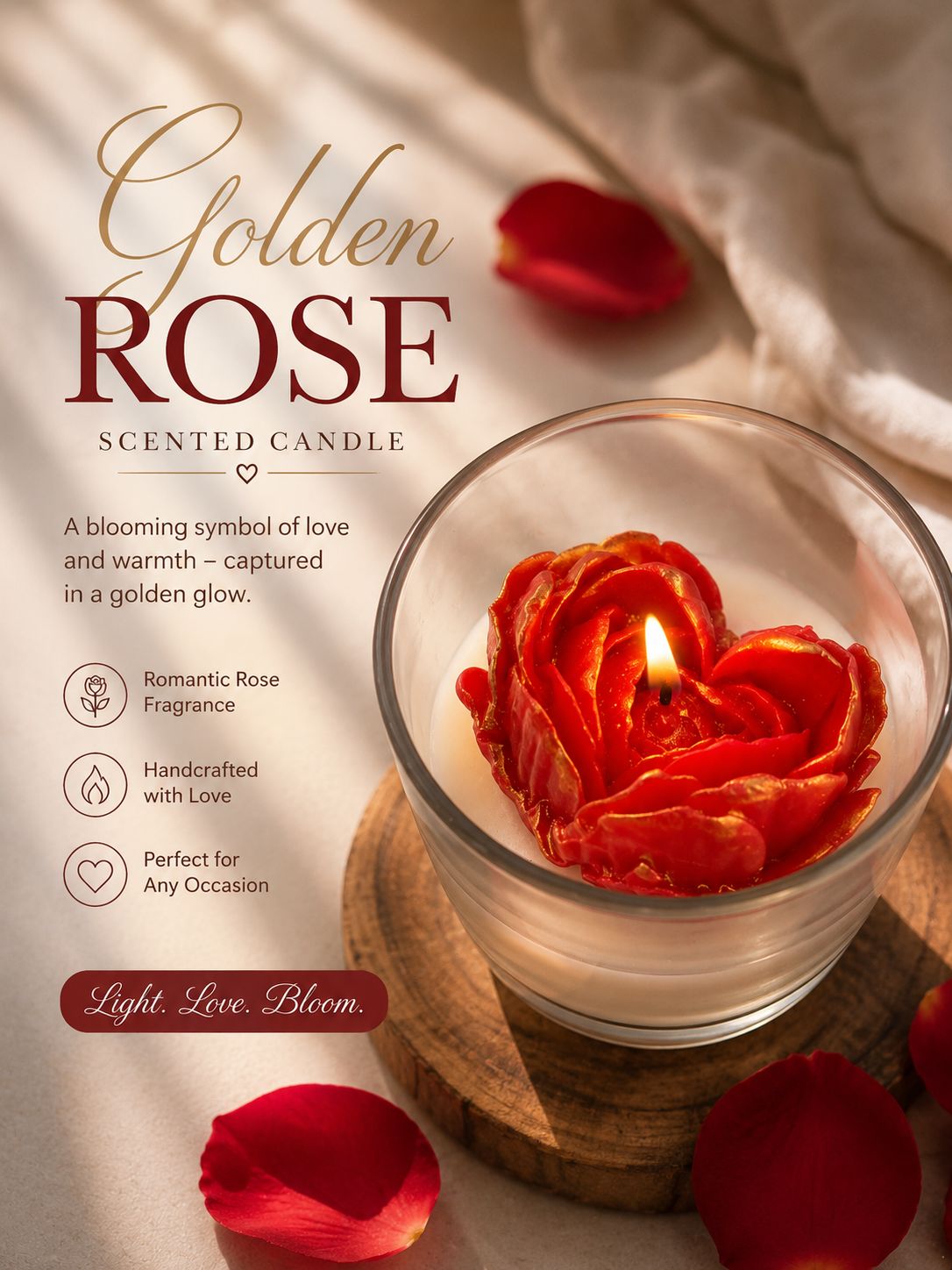 Rose Candle