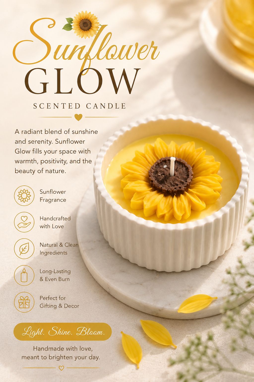Sunflower Candle