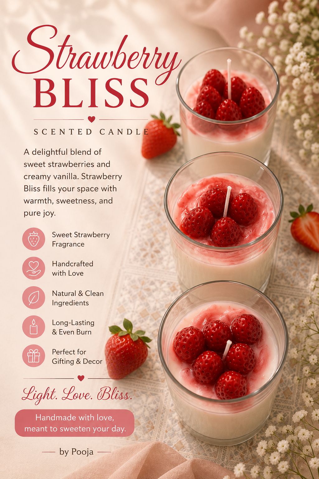 Stawberry Candle