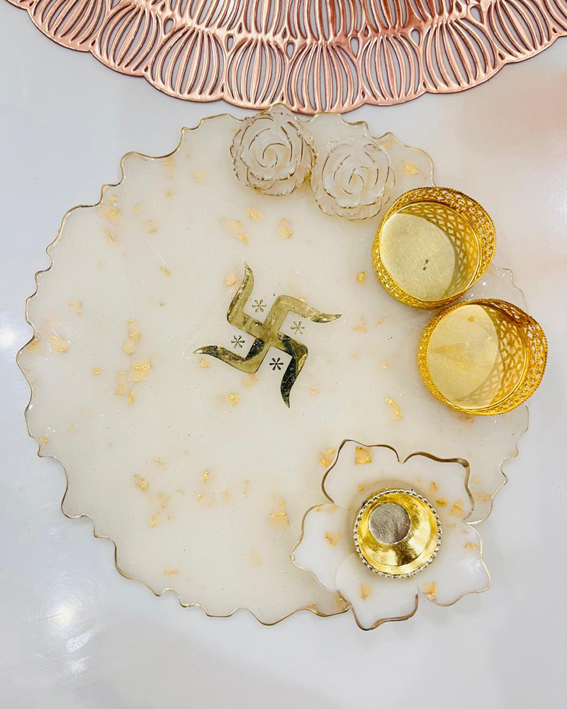 Resin Pooja Thali