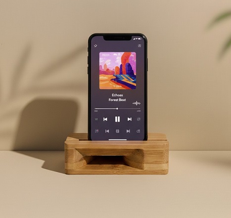 Bamboo Mobile Stand 