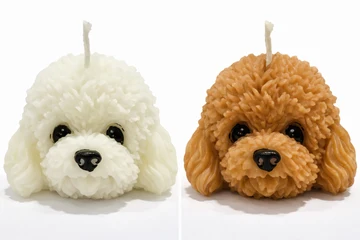 Dog Head Candle