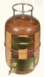 Cylindrical Wooden Money Bank