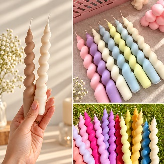 Spiral Pillar Candle